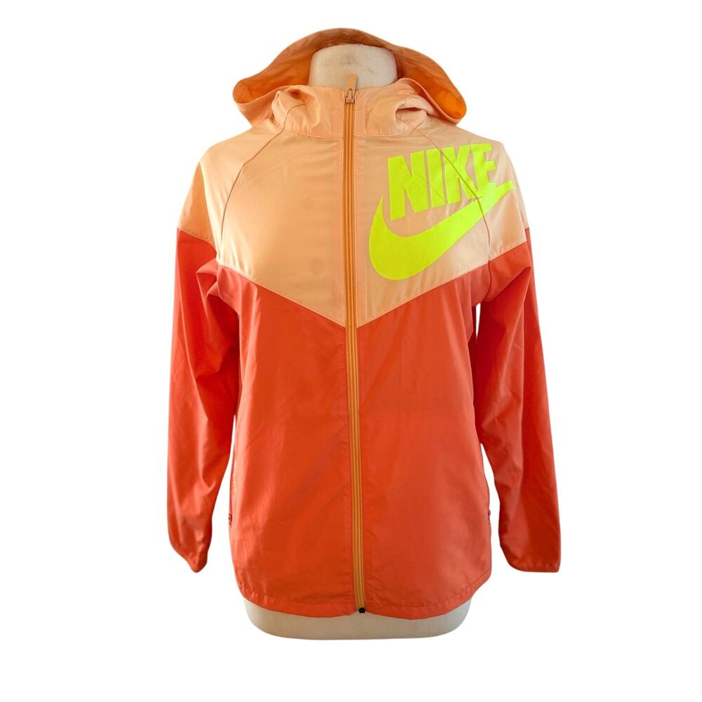 Nike Kids Neon Orange/Yellow Windbreaker Size XL